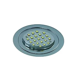 downlight LARA round IP40, chrome dimmable