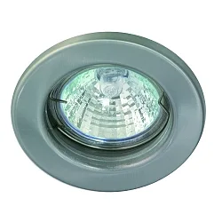 V2A Edelstahl-Einbaustrahler für MR16, IP20, Ø 8cm, mit Sprengring, ohne Fassung, starr, rostfrei
