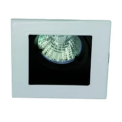 recessed luminaire MR16 swivelling, square IP20, mat, white