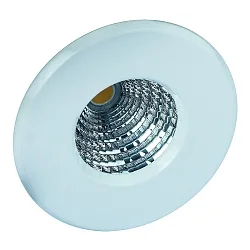 LED Einbaustrahler für das Bad, IP44, 350mA (exkl. BG), 6.5W 2700K 463lm 24°, Alu-Druckguss / Stahlblech, starr, weiß