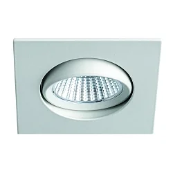 LED Einbaustrahler BAN COB, IP40, quadratisch, 350mA (exkl. BG), CRI >90, schwenkbar, 7W 4000K 672lm 40°, weiß
