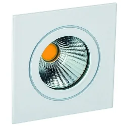 Outdoor LED Einbau-Downlight CIRDAN COB, IP55, quadratisch, 350mA (exkl. BG), 8W 3000K 738lm 25°, starr, weiß