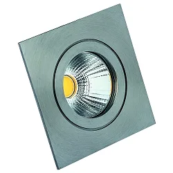 Outdoor LED Einbau-Downlight CIRDAN COB, IP55, quadratisch, 350mA (exkl. BG), 8W 3000K 738lm 25°, starr, V4A Edelstahl