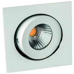 LED Einbaustrahler RINCA COB, IP20, quadratisch, 350mA, 8W 2700K 694lm 25°, CRI >90, schwenkbar, drehbar, weiß