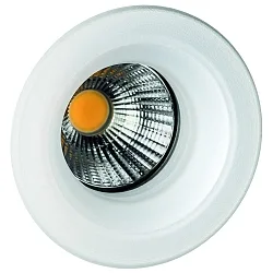 LED Glaseinbaustrahler HYELLE COB 25°, 8W, 3000K, IP20, CRI80, 350mA, starr, rund, weiß matt