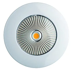 LED Einbaustrahler CALINA COB 35°, 13W, 3000K, IP54, CRI90, 350mA, starr, rund, weiß