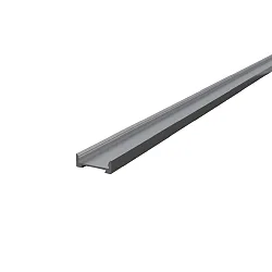 U-Profil FUP18/7 V2, flach, für LED Strips bis 1.5cm Breite, Aluminium eloxiert, 200cm
