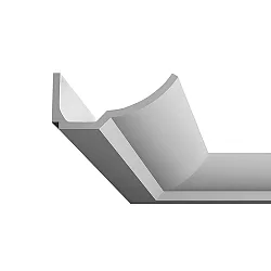 Voutenleiste 7,4x17,3 rund PU-Schaum-Leiste, 200cm