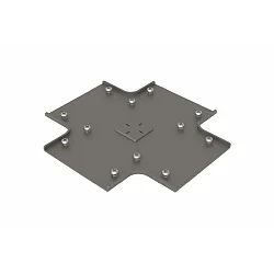 Zubehör für Edelstahl-Bodeneinbauprofil VARDAflex PLATIN INGROUND (RUP-PGF901) - Kreuzverbinder, Edelstahl