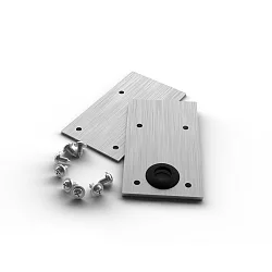 Zubehör für flexibles Edelstahl-Boden-Einbauprofil  VARDAflex PLATIN INGROUND 3D (RUP-PGF910) - Endkappen-Set