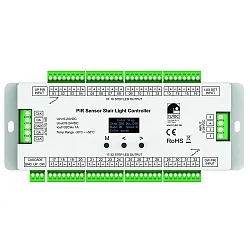 LED PIR Sensor Stair Light Controller ES32, für VARDAflex, IP20, 5-24V DC, 3 Sensoren, max. 32 Stufen einzeln steuerbar