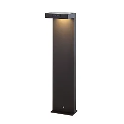 LED Akku-Solar-Stehleuchte KLEWE ALA GROUND MAXI, IP65, 65cm, mit Sensor, 2.2W 3000K 173lm, 3-step dimmbar, graphitgrau