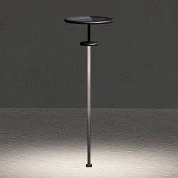 LED Akku-Solarleuchte KLEWE PLANET B, IP65, 100 / 120 / 160cm, mit Sensor, 3.2W 3000K 205lm, 3-step dimmbar, graphitgrau