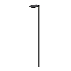 LED Akku-Solar-Mastleuchte KLEWE LINK, IP65, mit Sensor, 5W 3000K 425lm, ohne Mast, graphitgrau