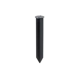 Universal-Erdspieß für KLEWE Akku-Solarleuchten, Ø 4.5cm / Länge 25cm, IP65, Edelstahl, graphitgrau