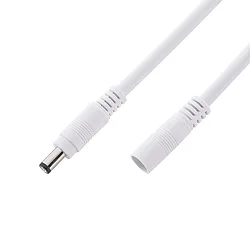 LUXI LINK Verlängerungskabel zum Verbinden von Trafo und Lichtschiene, Länge 100cm, Weiß