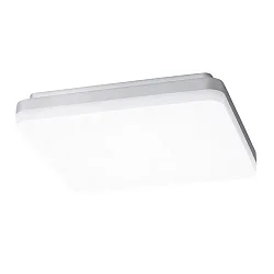 LED Deckenleuchte SQUARE, 26 x 26 x 4.3cm, IP20, 29W 3000K 3300lm 110°, Silber