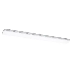 LED Aufbauleuchte PLANK, 1200mm, 120°, 38/29W, 3000/4000K, 3200/4200lm, IP54, dimmbar, silber