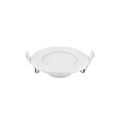 LED Einbauleuchte FLED DOWNLIGHT SLIM, IP20, Ø 11.5cm, 6W 3000/ 4000/ 5000K (CCT Switch) 525lm 120°, CRi >90, schaltbar, weiß