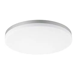 LED Deckenaufbauleuchte CIRCEL Ø 40cm, 18/22/28W, 3000/4000K, 2400-3600lm, IP54 nicht dimmbar, silber