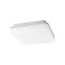 LED Aufbauleuchte SQUARE 22, 22cm, 120°, 10/15W, 3000/4000K, 1200-1700lm, IP54, silber