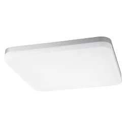 LED Aufbauleuchte SQUARE 40, 40cm, 120°, 18/22/28W, 3000/4000K, 2400-3600lm, IP54, silber