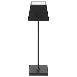 battery table lamp NUINDIE square, CCT Switch IP54, night black dimmable