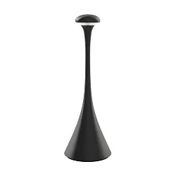 LED-Akku-Tischleuchte NUDROP, IP54, 29cm, 2.2W 2200/2700K (FlexMood) 170lm, Easy-Connect, dimmbar, nachtschwarz