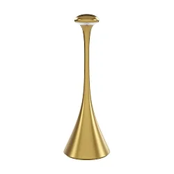LED-Akku-Tischleuchte NUDROP, IP54, 29cm, 2.2W 2200/2700K (FlexMood) 170lm, Easy-Connect, dimmbar, goldfarben