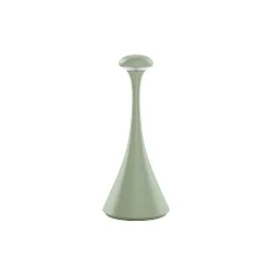 LED-Akku-Tischleuchte NUDROP MINI, IP54, 21cm, 1.8W 2200/2700K (FlexMood) 133lm, Easy-Connect, dimmbar, salbeigrün