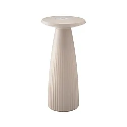 LED Akku-Tischleuchte NUFLAIR, IP54, 2.2W 2200/ 2700K (Flex-Mood), mit Vasen-Einsatz + Touch-Dimmer + Easy-Connect, dünenbeige