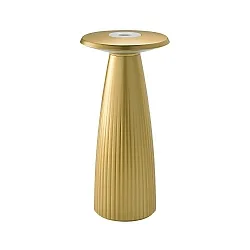 LED Akku-Tischleuchte NUFLAIR, IP54, 2.2W 2200/ 2700K (Flex-Mood), mit Vasen-Einsatz + Touch-Dimmer + Easy-Connect, goldfarben