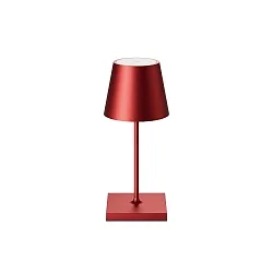 LED Akku-Tischleuchte NUINDIE MINI USB-C, IP54, rund, 25cm, 2.2W 2200K/2700K (FlexMood), mit Touch-Dimmer + USB-C