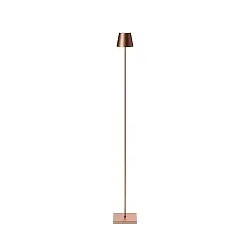 LED-Akku-Stehleuchte NUINDIE USB-C, IP54, 120cm, 2.2W 2200K/2700K (FlexMood), mit Touch-Dimmer + USB-C, bronzefarben