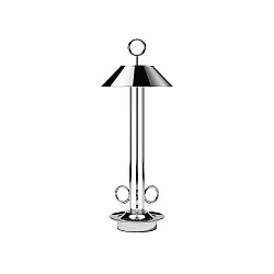 Outdoor LED Akku-Tischleuchte NUDIDEROT, IP54, 2.2W 2200/ 2700K (Flex-Mood), mit Touch-Dimmer + Easy-Connect, chrom