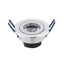 LED Downlight module ARGENT, 6W, 365lm, 3000K, 36°, dimmable, brushed alu