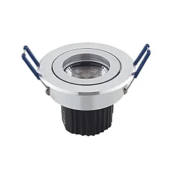 LED Downlight Modul ARGENT, 9W, 600lm, 3000K, 36°, dimmbar, Alu gebürstet