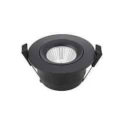 LED Einbauleuchte ARGENT, 36°, 8W, 2000-3000K, 450lm, DTW, IP54, schwenkbar, schwarz