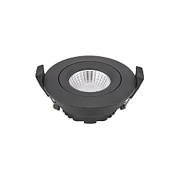 LED Einbauleuchte DILED 68, IP20, Ø 8.5cm, 6W 3000K 380lm 36°, CRi 95, dimmbar, schwenkbar, schwarz