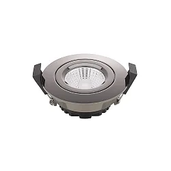 LED Einbauleuchte DILED 68, IP20, Ø 8.5cm, 6W 3000K 380lm 36°, CRi 95, dimmbar, schwenkbar, schwarz-chrom