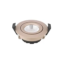 LED Einbau-Downlight DILED 68, IP30, Ø 8.5cm, 6W 2700-2100K 360lm 36°, CRi 95, Dim-2-Warm, schwenkbar