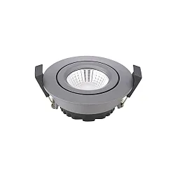 LED Einbauleuchte DILED 68, IP20, Ø 8.5cm, 6W 3000K 380lm 36°, CRi 95, dimmbar, schwenkbar, anthrazit