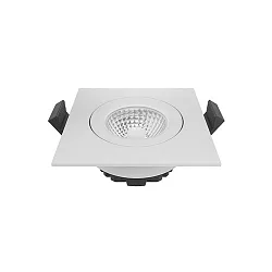 LED Einbauleuchte DILED 68, 36° 6W 3000K, 380lm IP20, eckig, dimmbar, weiß
