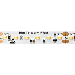 LED Strip DIM TO WARM LED, 20W/m, 3000-1800K, 5m, 240 LED/m, IP20, 24V, 1900lm, Ra90