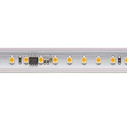 Hochvolt LED Strip, 8W/m, 2700K, 10m, 120LED/m, IP65, 230V, 560lm/m, Ra90
