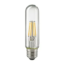 LED Filamentlampe RÖHRE T32, 230V, Ø 3.2cm / L 12.7cm, E27, 4.5W, 2700K 470lm 300°, dimmbar, klar