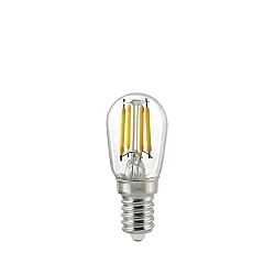 LED Filament Röhrenlampe S28, 230V, Ø 2.6cm / L 6.1cm, E14, 2.5W 2700K 250lm 300°, klar