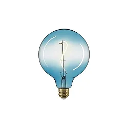 LED ORIENTAL Globelampe GIZEH G125 BLAU, 230V, Ø 12.5 / L 18cm, 230Vac, E27, 4W 2200K 160lm 330°, dimmbar, klar