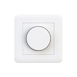 LED Drehdimmer, 220-240V, 1-100W, für Dimmstufe 0-100%, kein Nullleiter benötigt, weiß