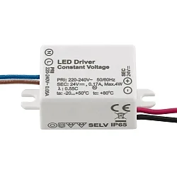 Netzteil POWERLINE MICRO, 4W, 24V DC, 0,17A, IP65, 53x27x21mm, weiß